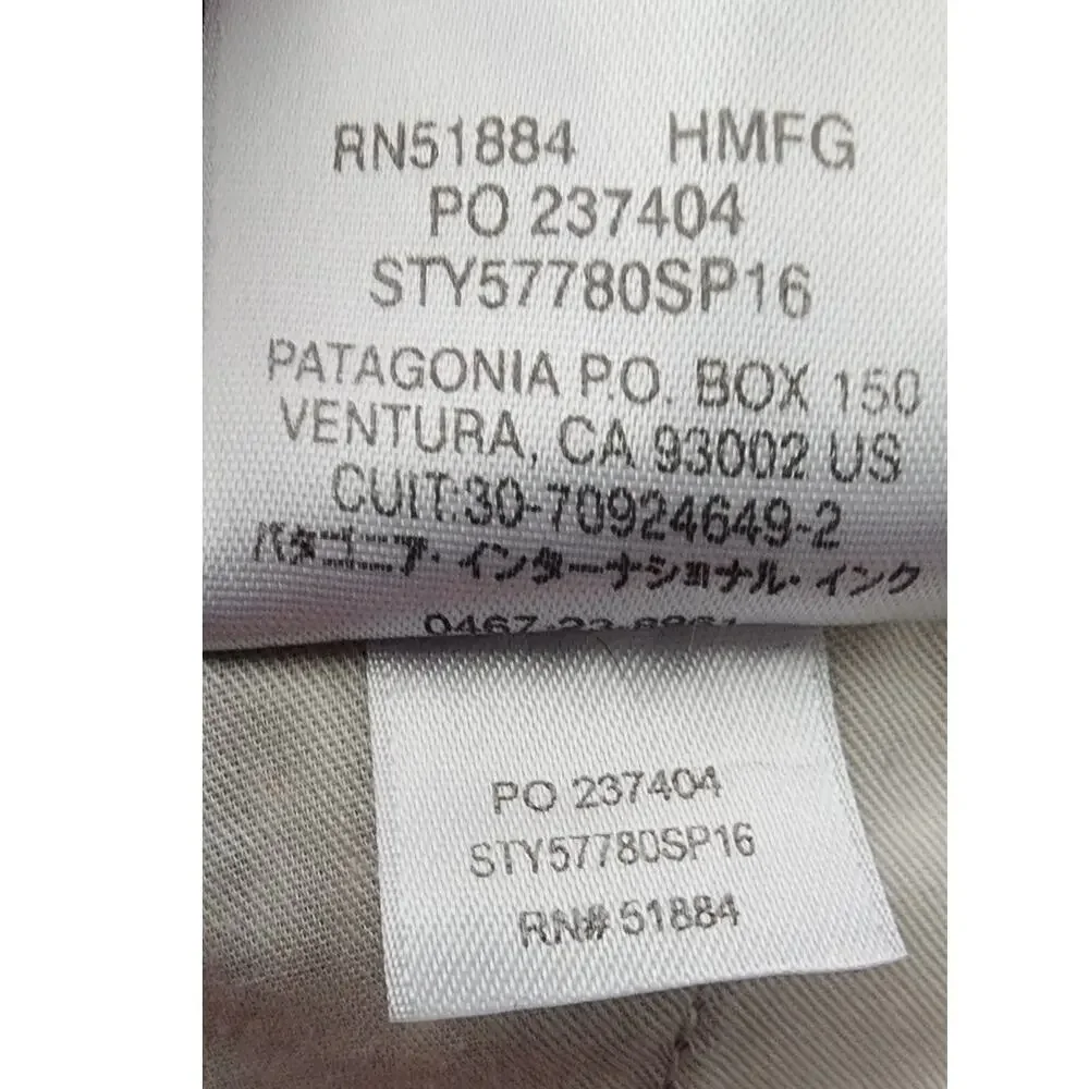 Men's Patagonia Cotton M's Puckerware Shorts Size 32 Black Grey - Picture 10 of 10